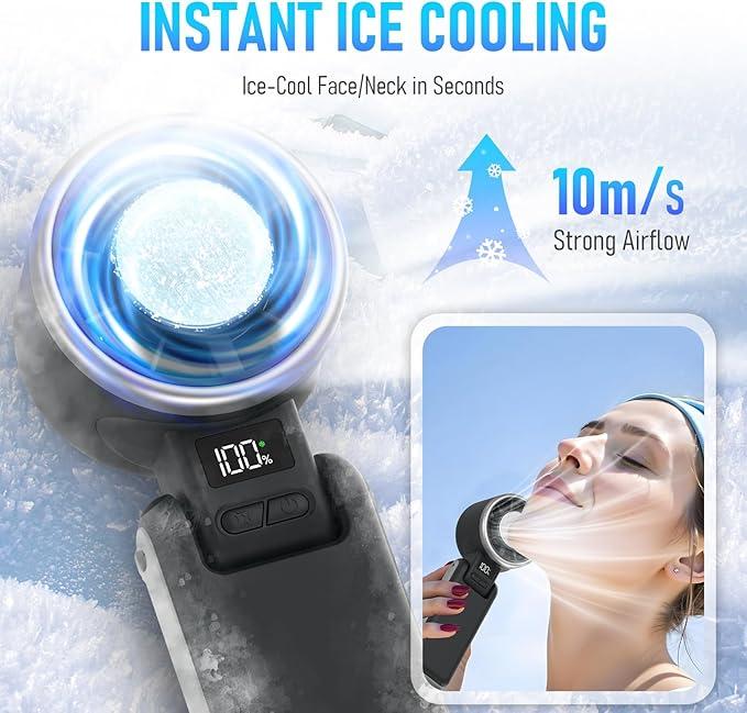Ice Cooling Fan – Portable Handheld