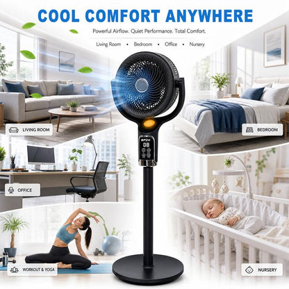 Air Circulator Fan, 8 Speeds Adjustable